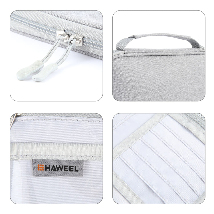 HAWEEL Passport Wallet Document Organizer Credit Cards Case Bag with Handle, Handle Bag
