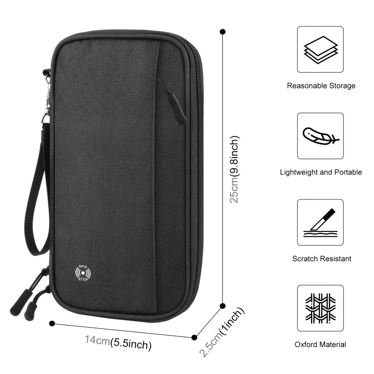 HAWEEL Clutch Bag Passport Wallet Document Organizer Credit Cards Case Bag, Clutch Bag