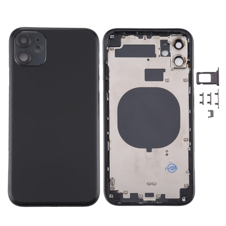 Back Housing Cover with SIM Card Tray & Side keys & Camera Lens for iPhone 11, For iPhone11 (with Camera Lens), For iPhone 11 (Camera Lens), Back Housing Cover for11, For iPhone 11 (with Camera Lens)