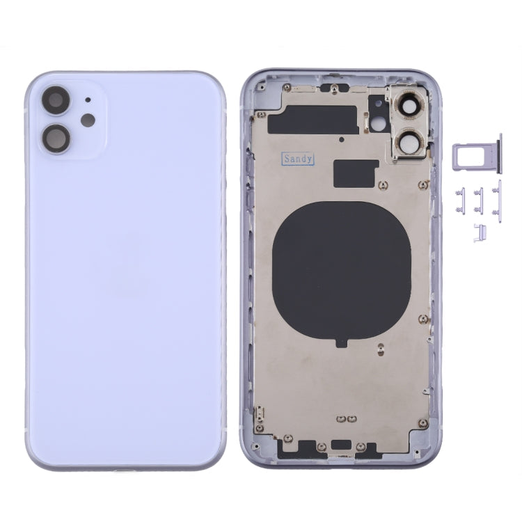 Back Housing Cover with SIM Card Tray & Side keys & Camera Lens for iPhone 11, For iPhone11 (with Camera Lens), For iPhone 11 (Camera Lens), Back Housing Cover for11, For iPhone 11 (with Camera Lens)