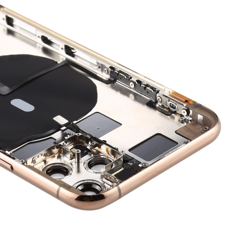 Battery Back Cover (with Side Keys & Card Tray & Power + Volume Flex Cable & Wireless Charging Module) for iPhone 11 Pro, For ip11 Pro, For iPhone11 Pro, For iPhone 11 Pro