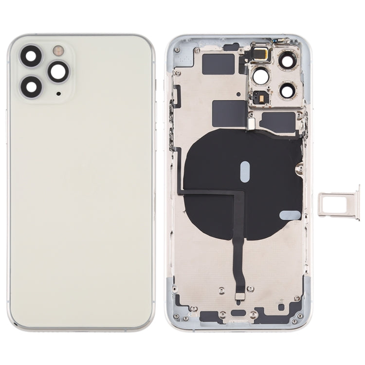 Battery Back Cover (with Side Keys & Card Tray & Power + Volume Flex Cable & Wireless Charging Module) for iPhone 11 Pro, For ip11 Pro, For iPhone11 Pro, For iPhone 11 Pro