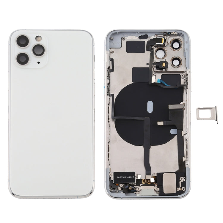 Battery Back Cover Assembly (with Side Keys & Power Button + Volume Button Flex Cable & Wireless Charging Module & Motor & Charging Port & Speaker Ringer Buzzer & Card Tray & Camera Lens Cover) for iPhone 11 Pro Max, For iPhone 11 Pro Max              ...