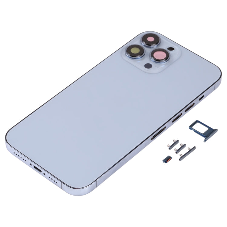Back Housing Cover with SIM Card Tray & Side  Keys & Camera Lens for iPhone 13 Pro Max, For iPhone 13 Pro Max(with SIM Card Tray), For iPhone 13 Pro Max (with SIM Card Tray), For iPhone 13 Pro Max