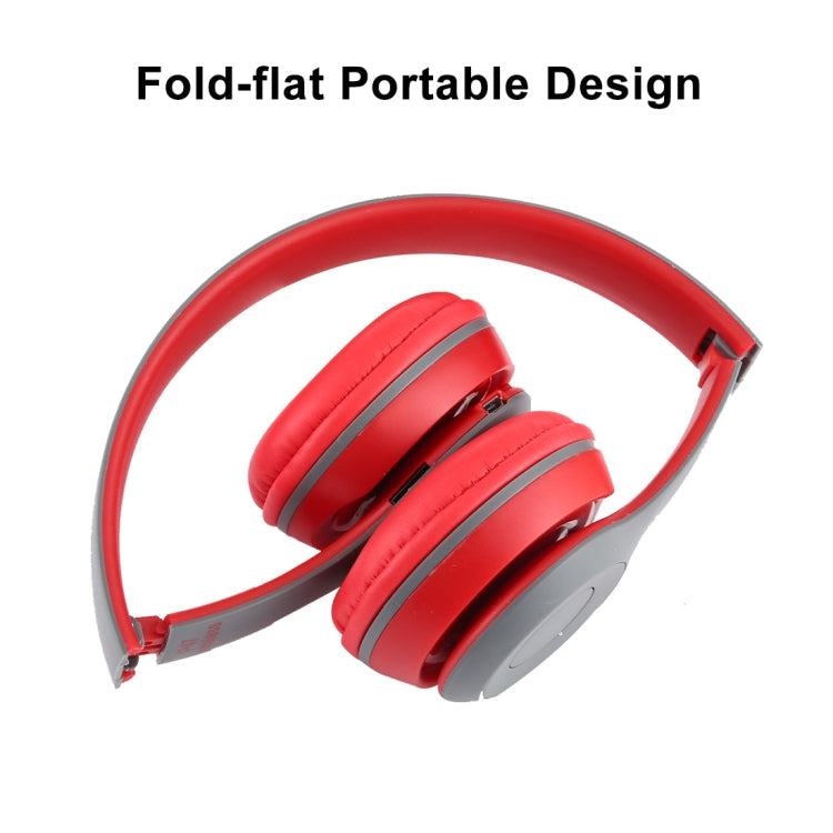 P47 Foldable Wireless Bluetooth Headphone with 3.5mm Audio Jack, Support MP3 / Call, P47 Black, P47 Blue, P47 Red, P47 White, P47 Green