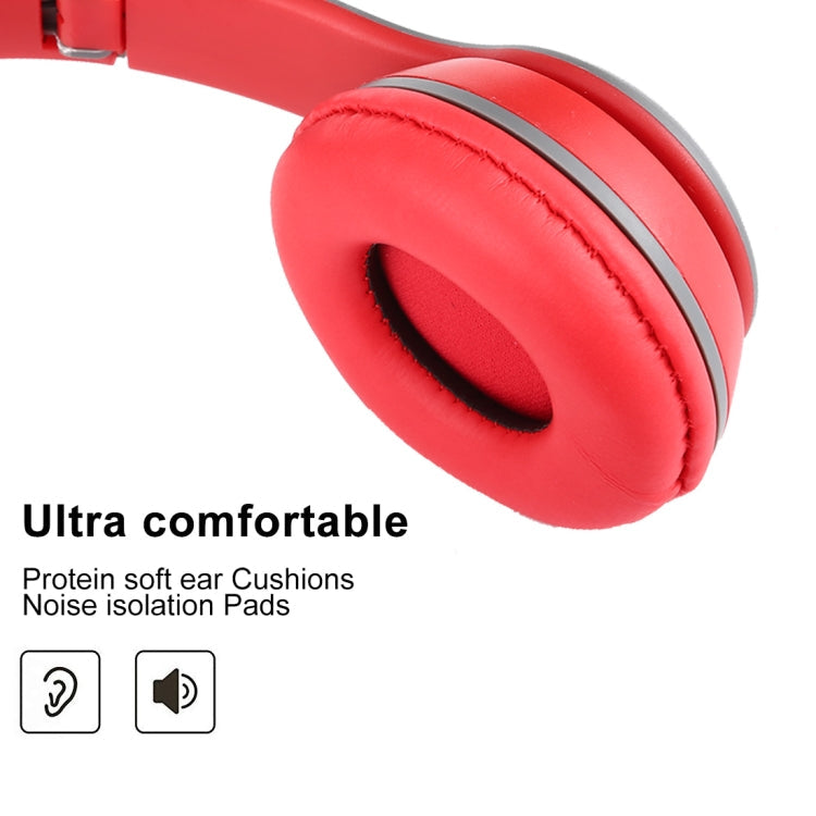 P47 Foldable Wireless Bluetooth Headphone with 3.5mm Audio Jack, Support MP3 / Call, P47 Black, P47 Blue, P47 Red, P47 White, P47 Green