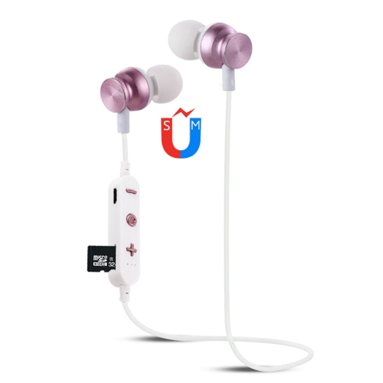F17 Bluetooth 4.2 Hanging Neck Design Bluetooth Headset, Support Music Play & Switching & Volume Control & Answer