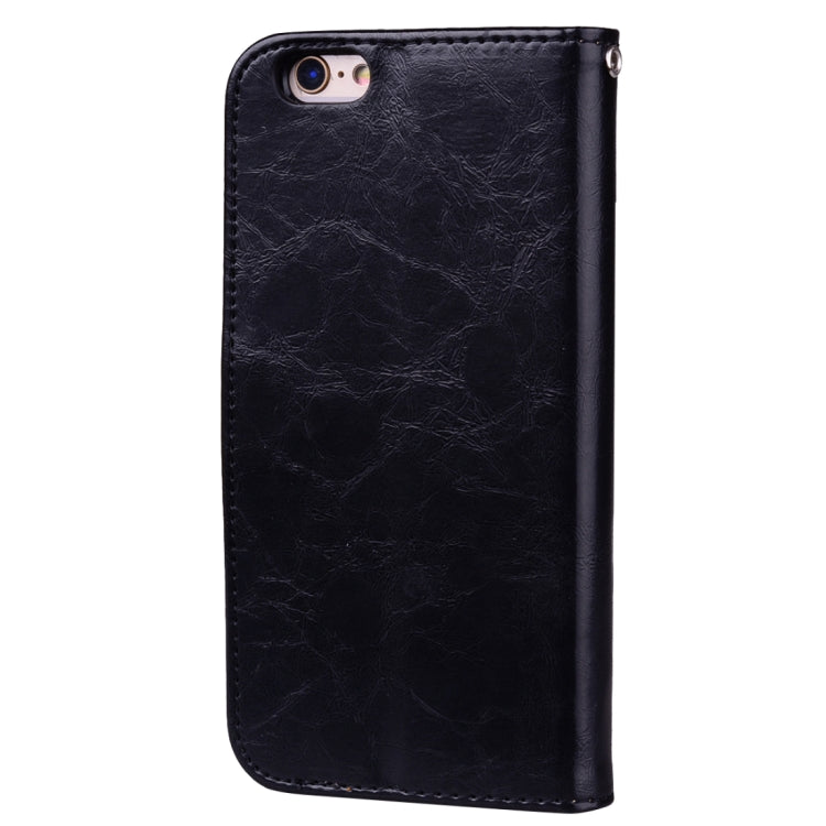 For iPhone 6 Plus & 6s Plus Business Style Oil Wax Texture Horizontal Flip Leather Case with Holder & Card Slots & Wallet, For iPhone 6P & 6sP