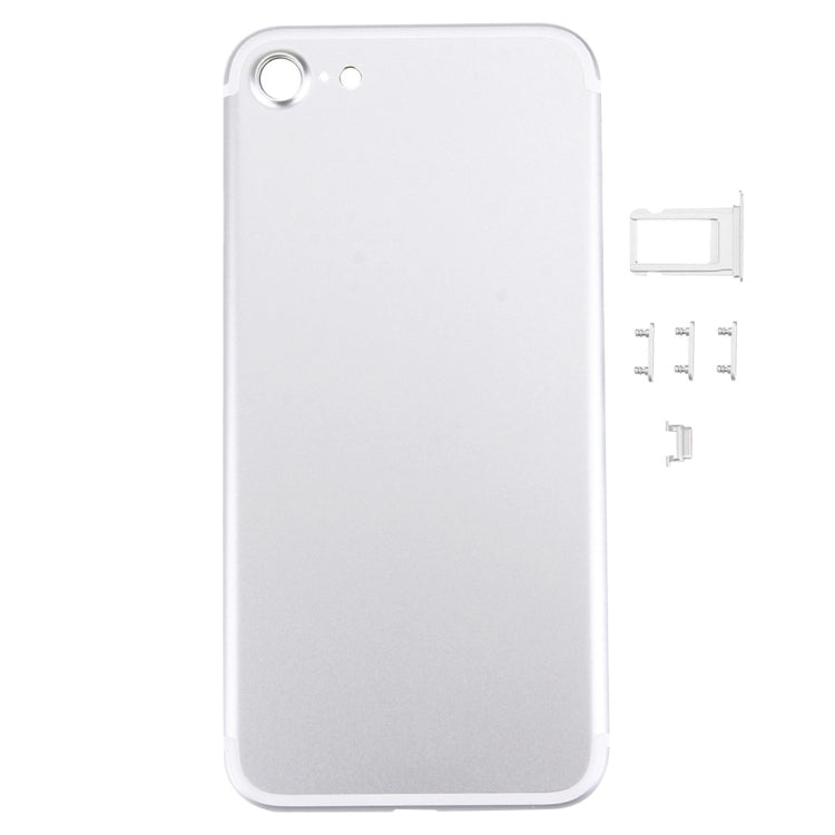 5 in 1 for iPhone 7 (Back Cover + Card Tray + Volume Control Key + Power Button + Mute Switch Vibrator Key) Full Assembly Housing Cover, For iPhone 7, For iPhone 7 with Side keys