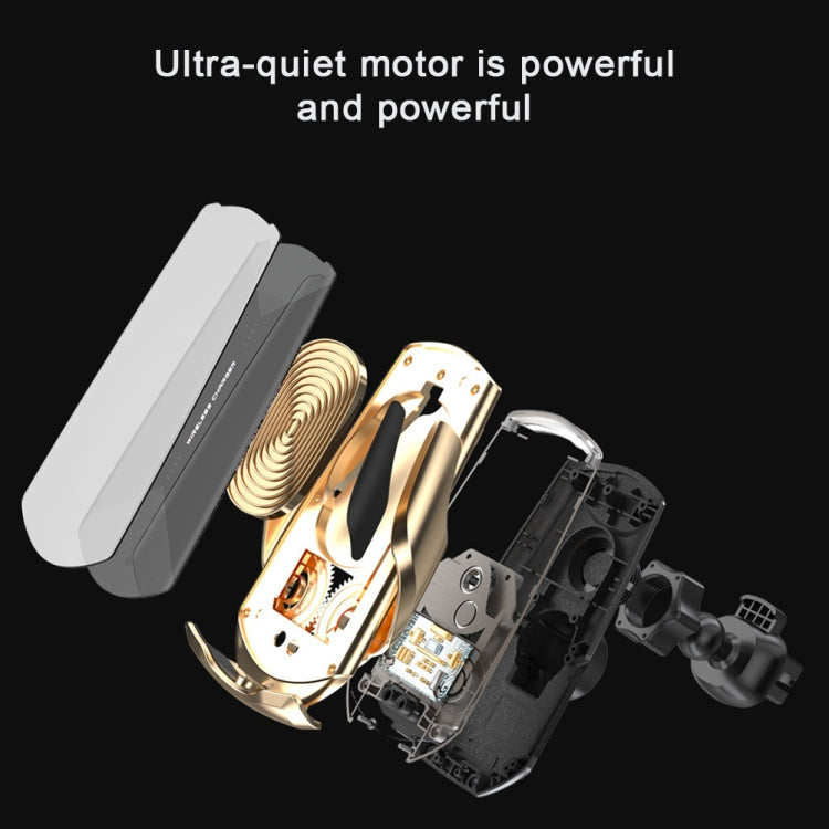 Q2 15W Universal Rotation Infrared Induction Magnetic Car Wireless Charging Mobile Phone Holder with Micro USB + 8 Pin + Type-C / USB-C Magnetic Connector, Q2 Black, Q2 Red, Q2 Silver