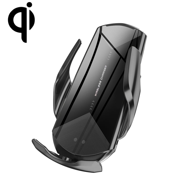 Q2 15W Universal Rotation Infrared Induction Magnetic Car Wireless Charging Mobile Phone Holder with Micro USB + 8 Pin + Type-C / USB-C Magnetic Connector, Q2 Black, Q2 Red, Q2 Silver
