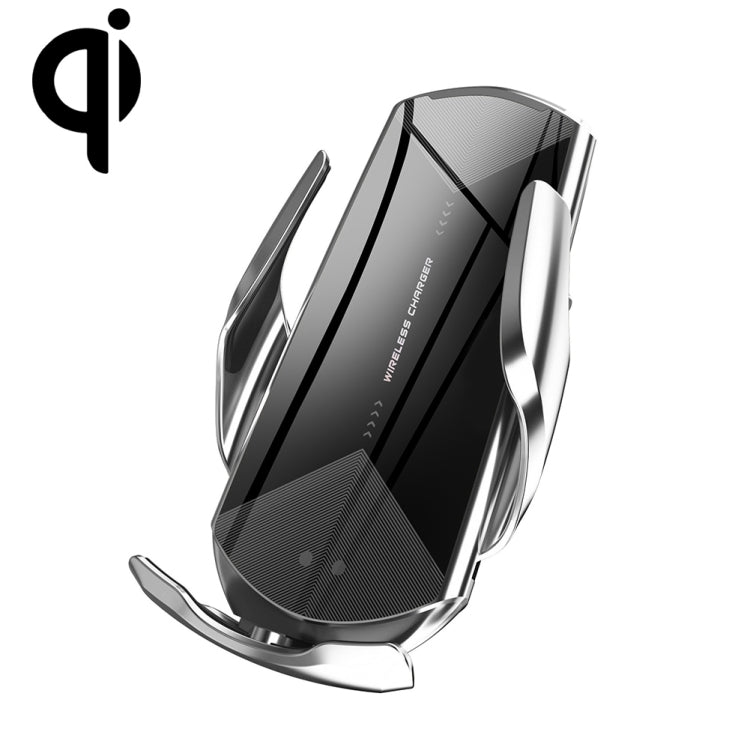 Q2 15W Universal Rotation Infrared Induction Magnetic Car Wireless Charging Mobile Phone Holder with Micro USB + 8 Pin + Type-C / USB-C Magnetic Connector, Q2 Black, Q2 Red, Q2 Silver
