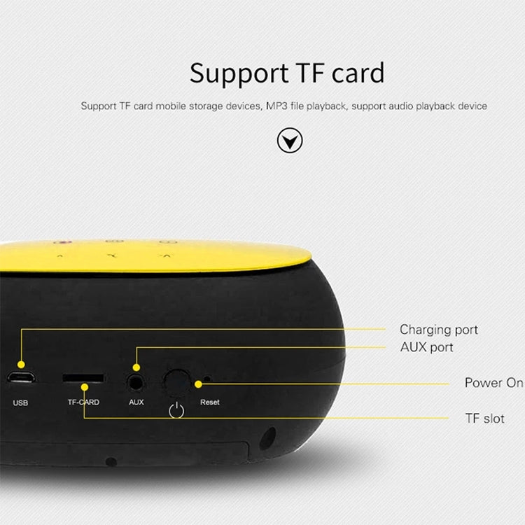 awei Y200 Wireless Bluetooth Speaker with Touch Buttons, Support Aux Line and TF Card, Y200