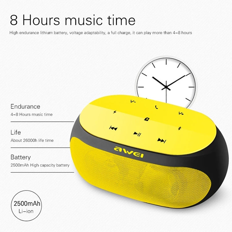 awei Y200 Wireless Bluetooth Speaker with Touch Buttons, Support Aux Line and TF Card, Y200