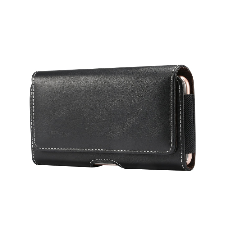 Men Lambskin Texture Multi-functional Universal Mobile Phone Waist Pack Leather Case for 5.2 Inch or Below Smartphones, For 5.2 Inch