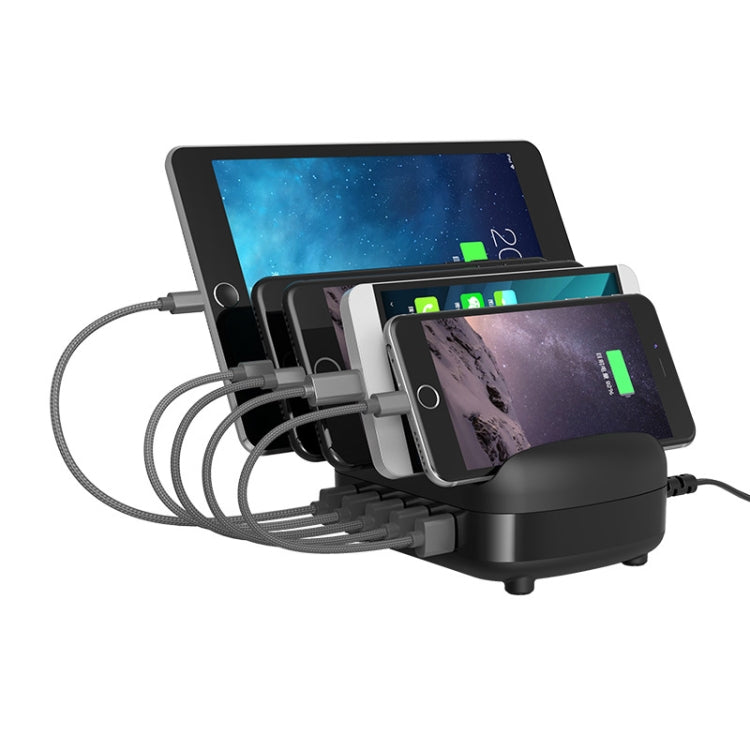 ORICO DUK-5P 40W 5 USB Ports Smart Charging Station with Phone & Tablet Stand, EU Plug