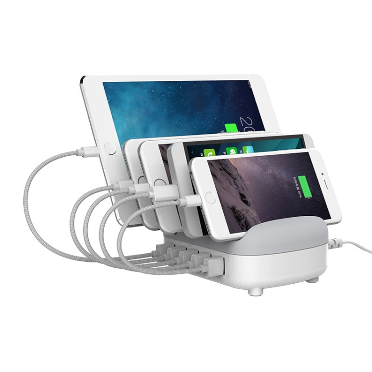 ORICO DUK-5P 40W 5 USB Ports Smart Charging Station with Phone & Tablet Stand, EU Plug