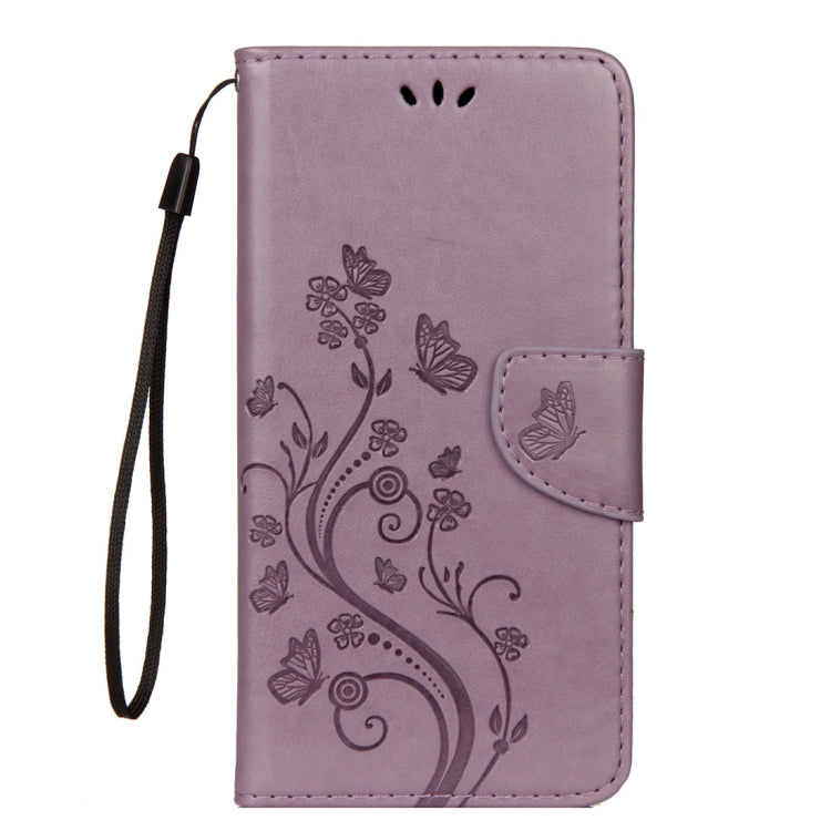 For iPhone XR Embossed Butterfly Pattern Horizontal Flip Leather Case with Card Slot & Holder & Wallet & Lanyard, For XR