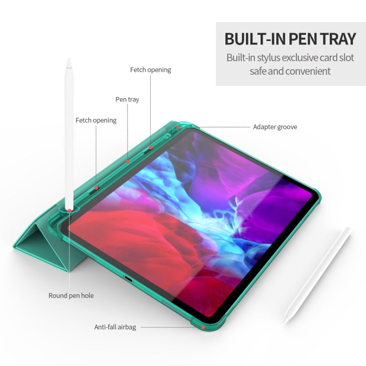 Multi-folding TPU Leather Tablet Case for iPad Pro 11 2022 / 2021 / 2020 / 2018, For iPad Pro 11 2022 / 2021 / 2020 / 2019, For iPad Pro 11 2022 / 2021 / 2020 / 2018, For iPad Pro 11 2022 / 2021 / 2020 / 2022, For iPad Pro 11 2022 / 2021 / 2020 / 2020