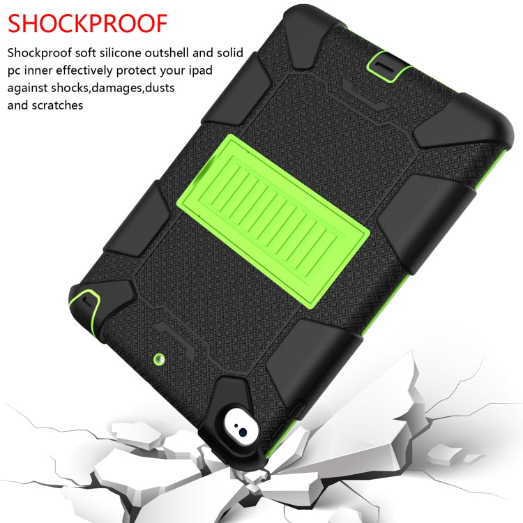 Shockproof Two-color Silicone Protection Shell for iPad Mini 2019 & 4, with Holder (Rose Red+Blue), IPRO0183A, IPRO0183B, IPRO0183C, IPRO0183D, IPRO0183E, IPRO0183F, IPRO0183G, IPRO0183H, IPRO0183I, IPRO0183J, IPRO0183K