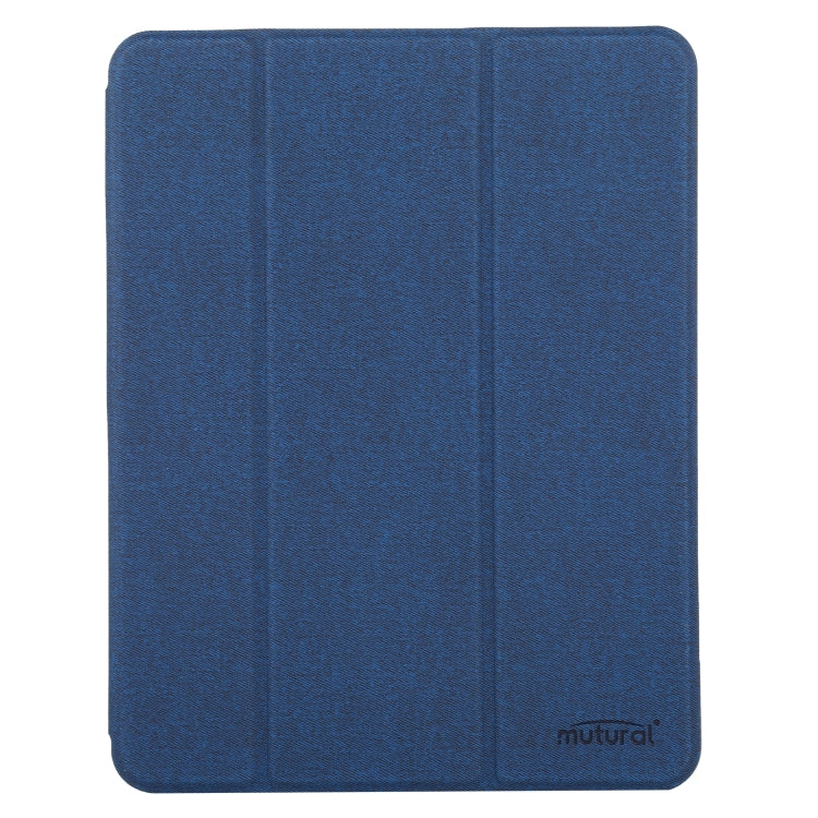Mutural YASHI Series TPU + PU Cloth Pattern Texture Horizontal Flip Leather Case with Three-folding Holder & Pen Slot & Wake-up / Sleep Function For iPad Air 2022 / 2020 10.9, For iPad Air 2022 / 2020 10.9