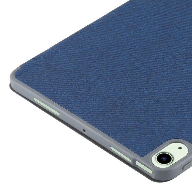 Mutural YASHI Series TPU + PU Cloth Pattern Texture Horizontal Flip Leather Case with Three-folding Holder & Pen Slot & Wake-up / Sleep Function For iPad Air 2022 / 2020 10.9, For iPad Air 2022 / 2020 10.9