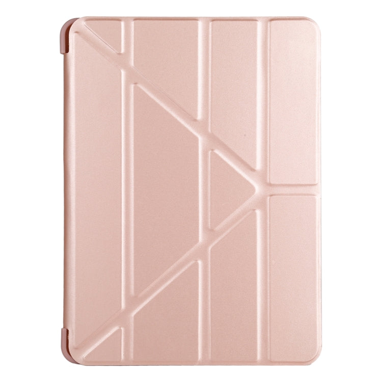 Millet Texture PU+ Silicone Full Coverage Leather Case with Multi-folding Holder for iPad Air (2020) 10.9 inch, For iPad Air (2020) 10.9 inch