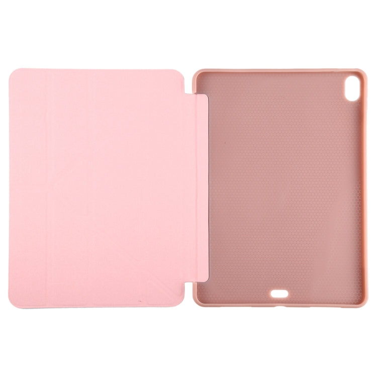 Millet Texture PU+ Silicone Full Coverage Leather Case with Multi-folding Holder for iPad Air (2020) 10.9 inch, For iPad Air (2020) 10.9 inch
