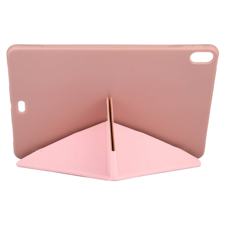 Millet Texture PU+ Silicone Full Coverage Leather Case with Multi-folding Holder for iPad Air (2020) 10.9 inch, For iPad Air (2020) 10.9 inch