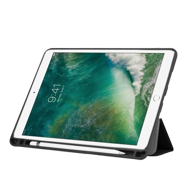 Custer Texture Horizontal Flip Leather Case for iPad Pro 10.5 Inch / iPad Air (2019), with Three-folding Holder & Pen Slot, For iPad Pro 10.5 Inch / iPad Air (2019)