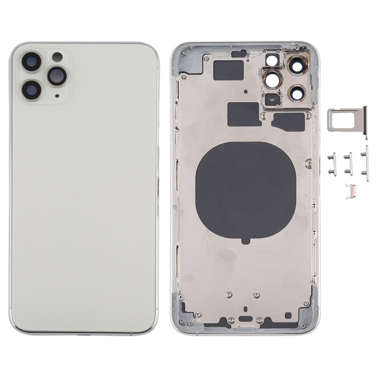 Back Housing Cover with SIM Card Tray & Side keys & Camera Lens for iPhone 11 Pro Max, For iPhone 11 Pro Max (Camera Lens), For iPhone 11 Pro Max (with Camera Lens)