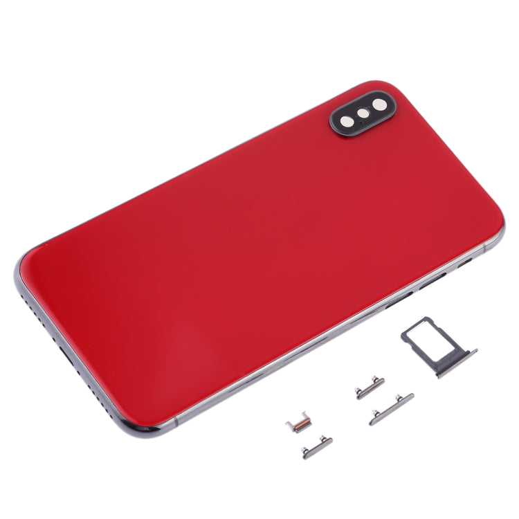 Battery Back Cover with Camera Lens Frame & SIM Card Tray & Side Keys for iPhone XS Max, For iPhone XS Max, For iPhone XS Max with Side keys, For iPhone XS Max with Camera Lens Frame