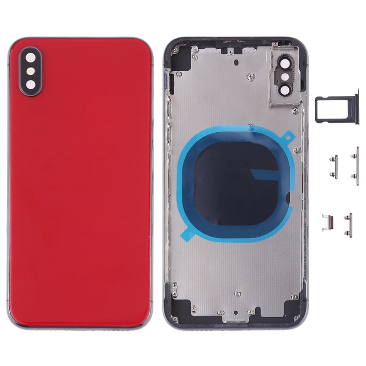 Battery Back Cover with Camera Lens Frame & SIM Card Tray & Side Keys for iPhone XS Max, For iPhone XS Max, For iPhone XS Max with Side keys, For iPhone XS Max with Camera Lens Frame