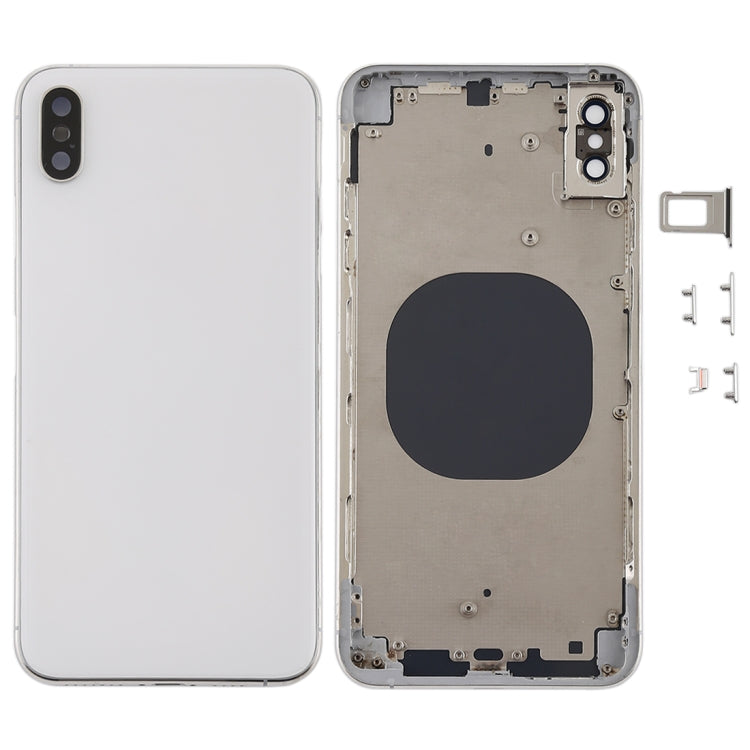 Battery Back Cover with Camera Lens Frame & SIM Card Tray & Side Keys for iPhone XS Max, For iPhone XS Max, For iPhone XS Max with Side keys, For iPhone XS Max with Camera Lens Frame