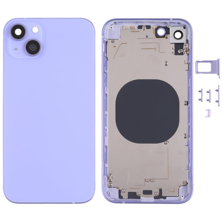 Back Housing Cover with Appearance Imitation of iP13 for iPhone XR, For iPXR to i13(Pink), For iPXR to i13(Red), For iPXR to i13(Blue), For iPXR to i13(Purple), For iPXR to i13(White), For iPXR to i13(Green)