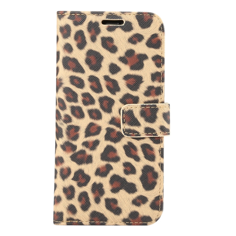 For iPhone XS Leopard Pattern Horizontal Flip Leather Case with Holder & Card Slots, For XS