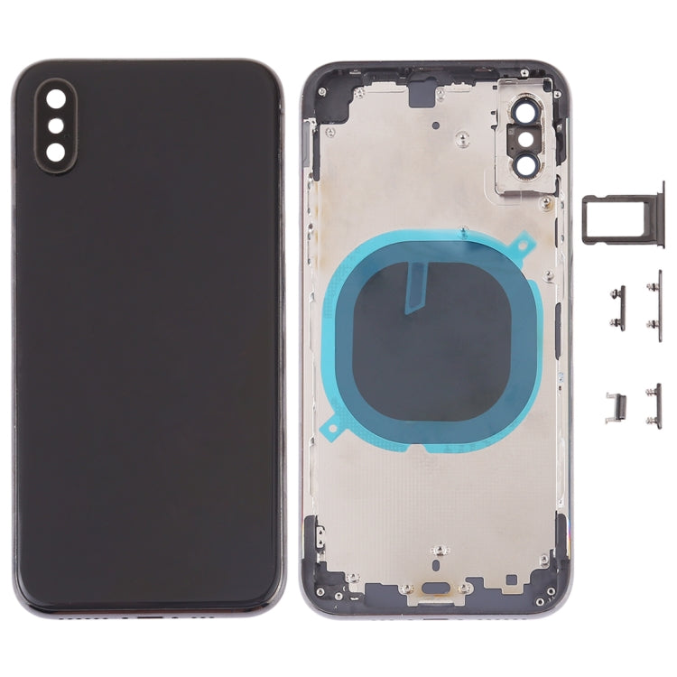 Battery Back Cover with Camera Lens Frame & SIM Card Tray & Side Keys for iPhone XS, For iPhone XS (Camera Lens+Side Keys), For iPhone XS with Side keys, For iPhone XS with Card Tray