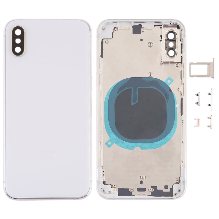 Battery Back Cover with Camera Lens Frame & SIM Card Tray & Side Keys for iPhone XS, For iPhone XS (Camera Lens+Side Keys), For iPhone XS with Side keys, For iPhone XS with Card Tray