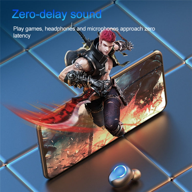 F9-9 TWS CVC8.0 Noise Cancelling Bluetooth Earphone with Charging Box, Support Touch Lighting Effect & Three-screen LED Power Display & Power Bank & Mobile Phone Holder & HD Call & Voice Assistant, F9-9 Black