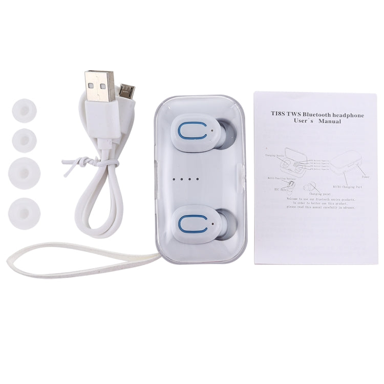 TI8S TWS Dazzling Wireless Stereo Bluetooth 5.0 Earphones with Charging Case