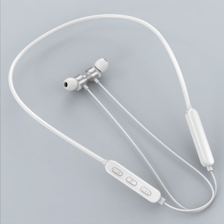 Bluetooth 5.1 Round Wire Neck-mounted Bluetooth Sports Earphone with Magnetic Function, Black, Red, White