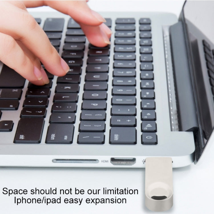 S29 3 in 1 128GB Micro USB + USB + 8 Pin Interface Metal Twister Flash Disk, 128GB