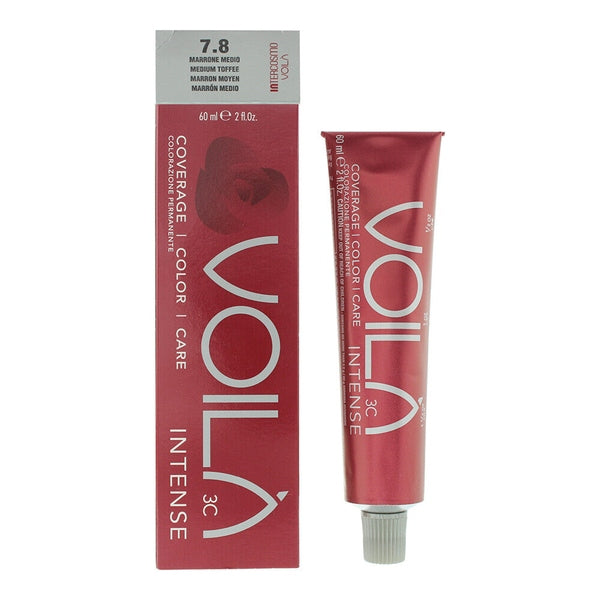 Intercosmo Voila Intense Hair Color 60ml - 7.8 Medium Toffee