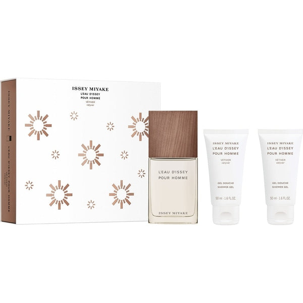Issey Miyake L?Eau d?Issey pour Homme Vétiver Gift Set 50ml EDT + 2 x 50ml Shower Gel
