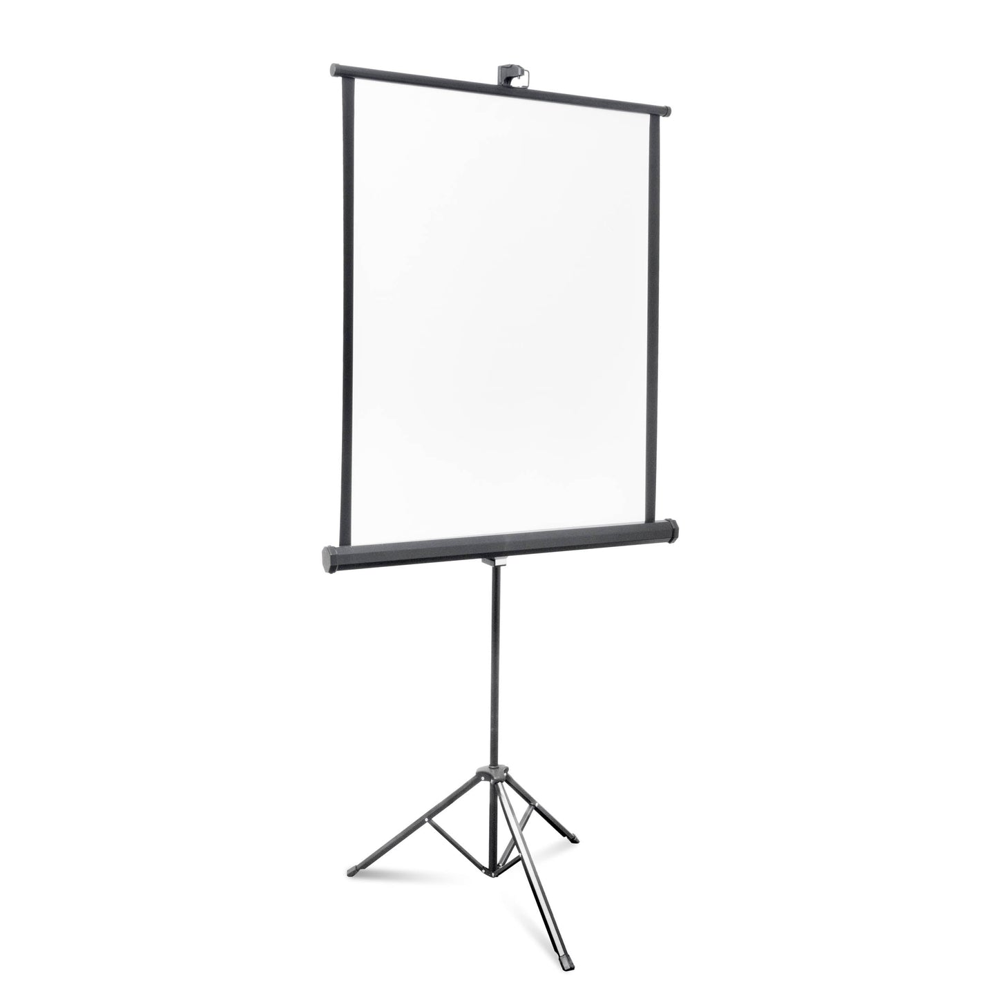 78x132cm White Retractable Photo ID Background Screen with built-in stand