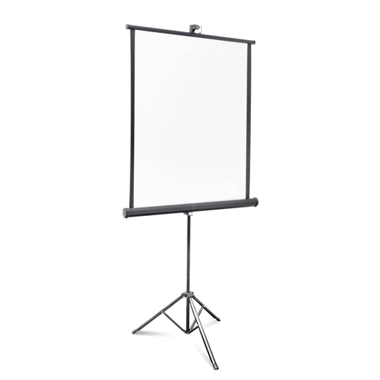 78x132cm White Retractable Photo ID Background Screen with built-in stand