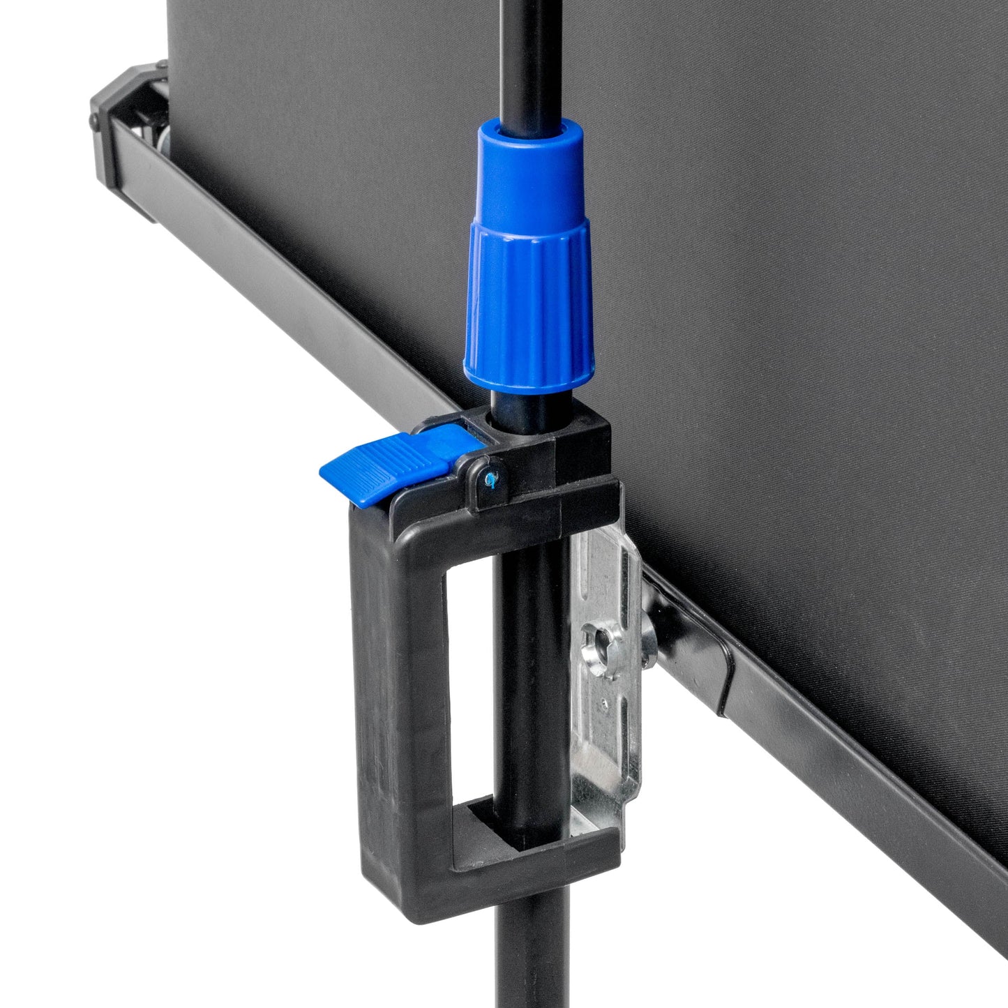 78x132cm White Retractable Photo ID Background Screen with built-in stand