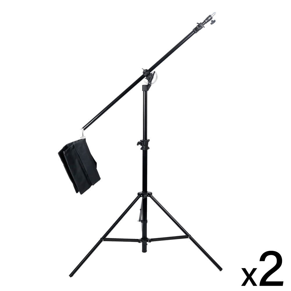 2-in-1 Compact Heavy Duty Reclined Combi Boom Stand