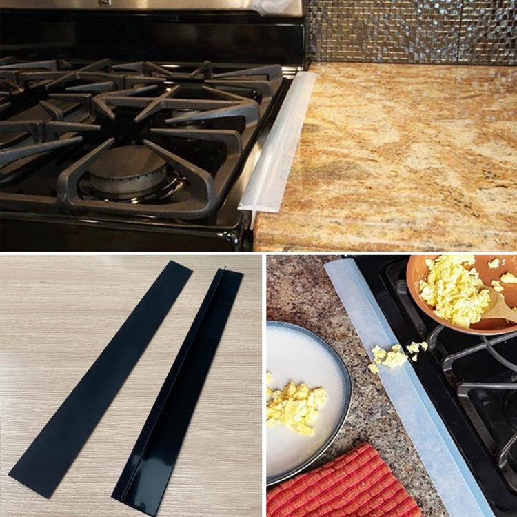 21 inches Gas Stove Slit Strip Antifouling Dustproof Waterproof Kitchen Sealing Strip, 21 inches (White), 21 inches, 21 inches (Black)