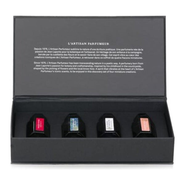 L'Artisan Parfumeur Iconique Set - Passage Danfe EDT 5ml +En Aire De Bretagne EDP 5ml + Chasse Au Papion EDT 5ml + Memo World Rose EDP 5ml